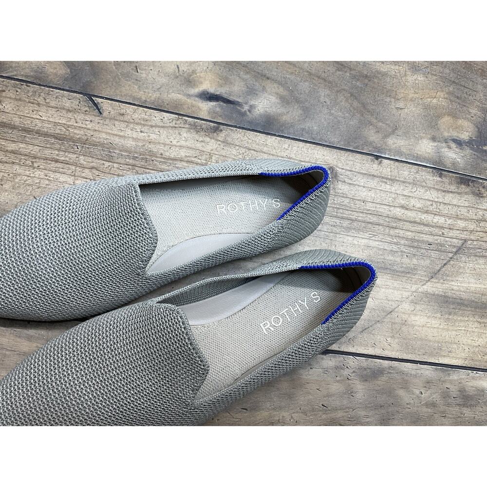 Rothy's The Loafer Beige Knit Slip On Flats Women's Size 7 Comfort Washable - Picture 5 of 8